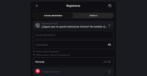 Crea tu cuenta